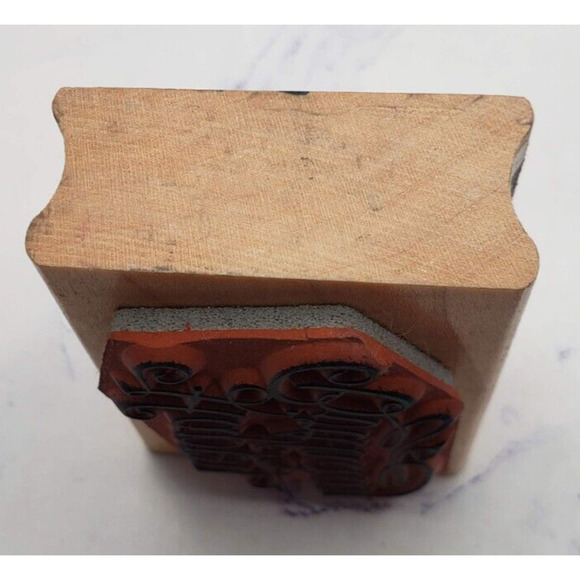 Great Impressions Fancy Happy Birthday E367 Wood Mounted Rubber Stamp - Picture 5 of 7